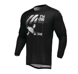Tricou (bluza) cross-enduro Thor model Launchmode Forge culoare: negru/alb/gri - Img 2