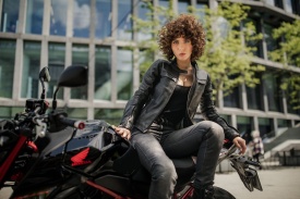Blugi moto SECA Delta One femei negru - Img 7