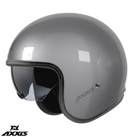 Casca Axxis model Hornet S SV A2 gri lucios (ochelari soare integrati) - omologare noua ECE 22.06 - Img 1