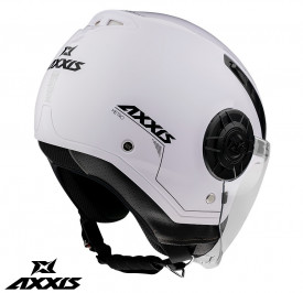 Casca Axxis model Metro S A0 alb lucios (open face) - omologare noua ECE 22.06 - tip viziera: MT-V-26B - Img 3
