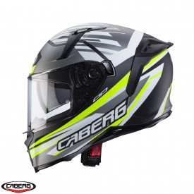 Casca integrala Caberg model Avalon X SV Kira L6 negru/gri/galben fluor mat Pinlock ready - Img 2