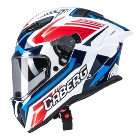 Casca integrala Caberg model Drift Evo II SV Jarama H7 alb/rosu/albastru lucios Pinlock ready - lentila Pinlock inclusa - Img 6