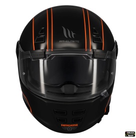 Casca integrala MT Jarama SV Wild B1 negru mat - model Retro - Cafe Racer (ochelari soare integrati) - tip viziera: MT-V-32 - Img 3