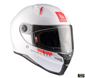 Casca integrala MT Revenge 2 S A0 alb lucios - omologare noua ECE 22.06 - tip viziera: MT-V-14B - Img 4