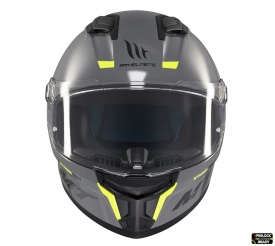 Casca integrala MT Stinger 2 A12 gri lucios - tip viziera: MT-V-28B - Img 3