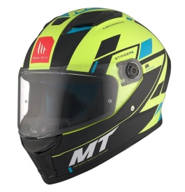 Casca integrala MT Stinger 2 Zivze C3 galben fluor mat - tip viziera: MT-V-28B - Img 5