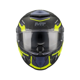 Casca integrala MT Thunder 4 SV Lumex B27 albastru/galben mat (ochelari soare integrati) - Img 3