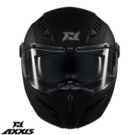 Casca modulabila (flip-up) Axxis GhostFighter SV A1 negru mat (ochelari soare integrati) – tip viziera: MT-V-36 - Img 4