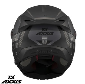 Casca modulabila (flip-up) Axxis GhostFighter SV Bitone C12 gri mat (ochelari soare integrati) – tip viziera: MT-V-36 - Img 6