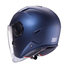 Casca open face (jet) Caberg model Soho SV G8 blue jeans (albastru) mat - Img 6