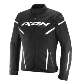 Geaca (jacheta) motociclete barbati Racing/Roadster Ixon vara model Striker 2 AIR WP MS culoare: negru/alb