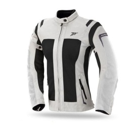 Geaca (jacheta) motociclete femei Touring Seventy vara model SD-JT46 culoare: alb ice/negru - Img 5