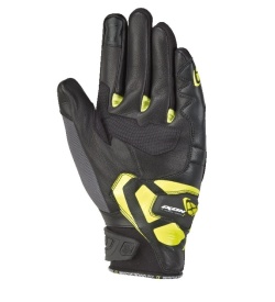 Manusi barbati Roadster vara piele/textil Ixon model RS Rise Air MS culoare: gri/negru/galben - degete tactile - Img 4