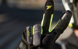 Manusi barbati Urban vara Seventy model SD-C48 negru/galben - degete tactile - Img 2