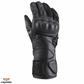Manusi femei Racing vara piele Ixon model Thund LS culoare: negru - degete tactile