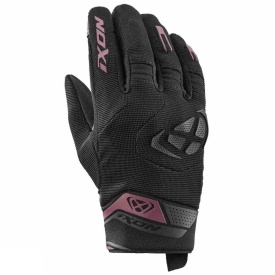 Manusi femei Roadster vara textil/piele Ixon model MIG 2 LS culoare: negru/burgundy (visiniu) - degete tactile - Img 5