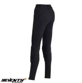 Pantaloni moto (leggins/colanti) femei Urban Seventy vara model SD-PL1 Iris culoare: negru - Img 2