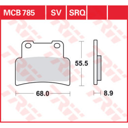 Placute de frana TRW MCB785