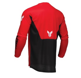 Tricou (bluza) cross-enduro Thor model Launchmode Forge culoare: negru/alb/rosu - Img 3