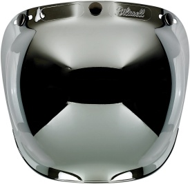 Viziera oglinda cromata (argintie) (bubble visor) casca Custom Rider - Le Mans - Le Mans SV - Img 3