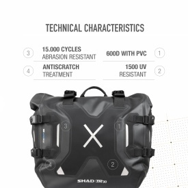 Waterproof saddle bags SHAD TR30 X0TR30 - Img 13