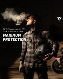 Camasa moto SECA MARSHAL II green (protectii incluse) - Img 2