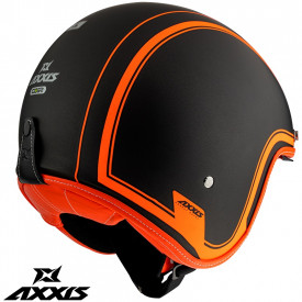 Casca Axxis model Hornet SV Royal A4 portocaliu fluor mat (ochelari soare integrati) - Img 3