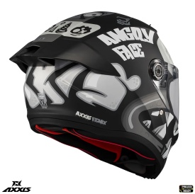 Casca integrala Axxis Fenix Angry Face B2 negru mat - tip viziera: MT-V-31B - DKS429 - Img 4