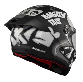 Casca integrala Axxis Fenix Angry Face B2 negru mat - tip viziera: MT-V-31B - DKS429 - Img 6