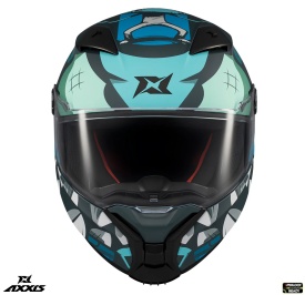 Casca integrala Axxis Fenix Angry Face C7 albastru mat - tip viziera: MT-V-31B - DKS429 - Img 3