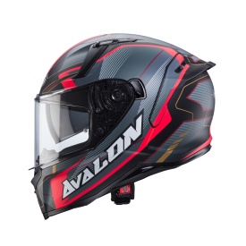 Casca integrala Caberg model Avalon X SV Optic L7 negru/gri/rosu mat Pinlock ready - Img 5