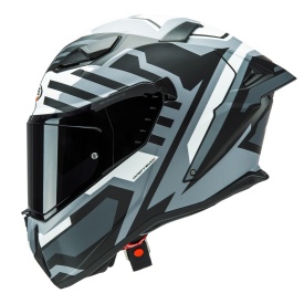 Casca integrala Caberg model Drift Evo II SV Horizon N5 gri/negru/alb mat Pinlock ready - lentila Pinlock inclusa - Img 7