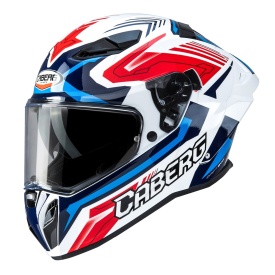 Casca integrala Caberg model Drift Evo II SV Jarama H7 alb/rosu/albastru lucios Pinlock ready - lentila Pinlock inclusa - Img 8