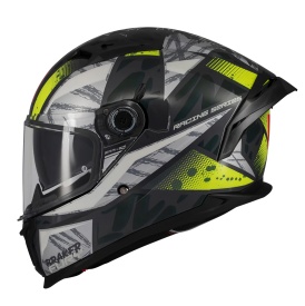 Casca integrala MT Braker SV Fury C6 gri/galben lucios (ochelari soare integrati) - tip viziera: MT-V-28B - DKS435 - punctaj maxim SHARP Test - 5 stele - Img 8