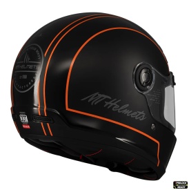 Casca integrala MT Jarama SV Wild B1 negru mat - model Retro - Cafe Racer (ochelari soare integrati) - tip viziera: MT-V-32 - Img 4