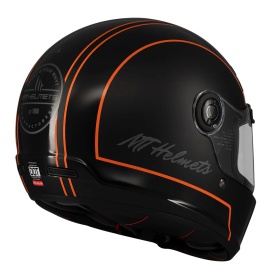 Casca integrala MT Jarama SV Wild B1 negru mat - model Retro - Cafe Racer (ochelari soare integrati) - tip viziera: MT-V-32 - Img 7
