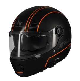 Casca integrala MT Jarama SV Wild B1 negru mat - model Retro - Cafe Racer (ochelari soare integrati) - tip viziera: MT-V-32 - Img 8