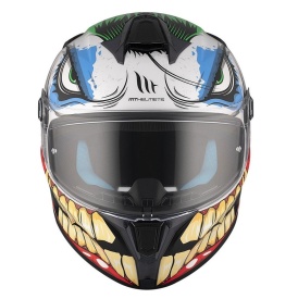 Casca integrala MT Targo S Joke A5 alb lucios - omologare noua ECE 22.06 - tip viziera: MT-V-14B - Img 6