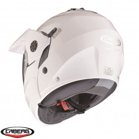 Casca modulabila (flip-up)/adventure Caberg model Tourmax X SV alb metalic lucios Pinlock ready - lentila Pinlock inclusa - Img 4