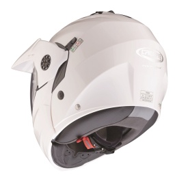 Casca modulabila (flip-up)/adventure Caberg model Tourmax X SV alb metalic lucios Pinlock ready - lentila Pinlock inclusa - Img 7