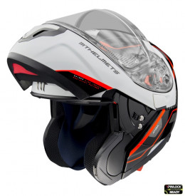 Casca modulabila MT Atom SV Open B5 rosu fluor lucios Pinlock ready – tip MT-V-16 - Img 2