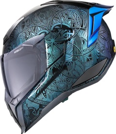 Casca moto ICON Ultraflite™ Opal Mandala Blue MIPS® - Img 2