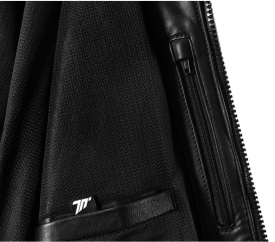 Geaca (jacheta) barbati piele Urban Seventy vara model SD-JL4 Legend Classic culoare: negru - Img 6