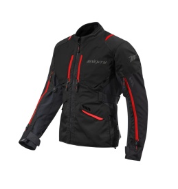 Geaca (jacheta) motociclete barbati ADV/Touring Seventy all season/iarna model SD-JT67 Tanami culoare: negru/rosu - Img 7