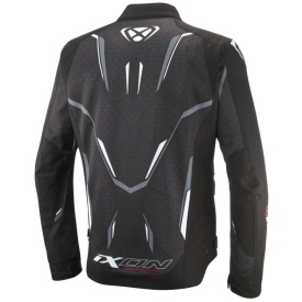 Geaca (jacheta) motociclete barbati Racing/Roadster Ixon vara model Demoniak MS culoare: negru/alb - Img 4