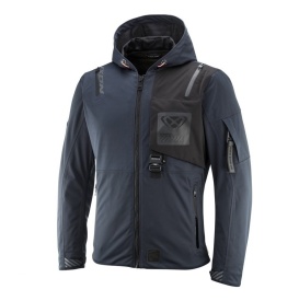 Geaca (jacheta) motociclete barbati Touring/Adventure/Urban Ixon Mid-Season M-Quarter MS : navy (albastru)/negru (geaca laminata; waterproof si pe exterior) - Img 6