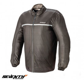 Geaca (jacheta) motociclete femei ploaie impermeabila Seventy model SD-A4 culoare: negru - Img 1
