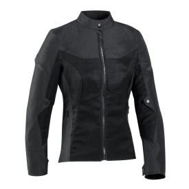 Geaca (jacheta) motociclete femei Racing/Roadster Ixon vara model Fresh LS culoare: negru - Img 5