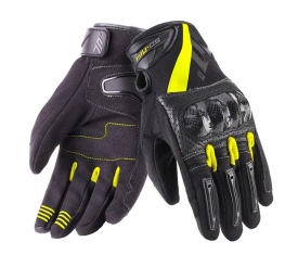 Manusi barbati Racing/Naked vara Seventy model SD-N14 negru/galben - degete tactile - Img 6