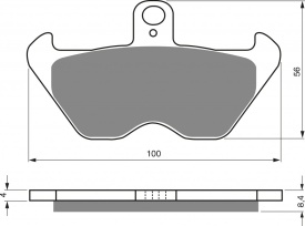 Placute de frana GOLDFREN 117 S3